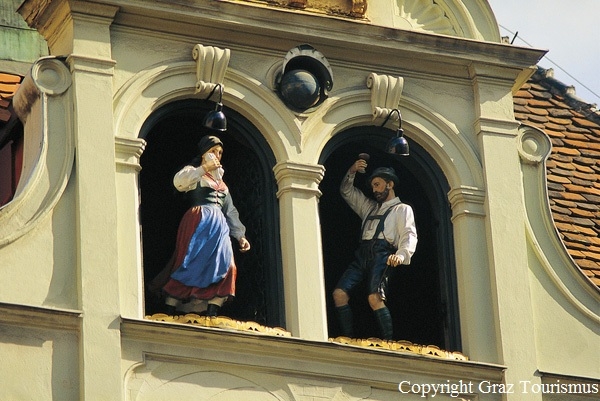 Graz Glockenspiel Грац   город студентов и необычной архитектуры