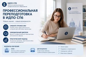 Профессиональная переподготовка в ИДПО СПб: зачем она нужна, как устроено обучение и кому подходит такой формат