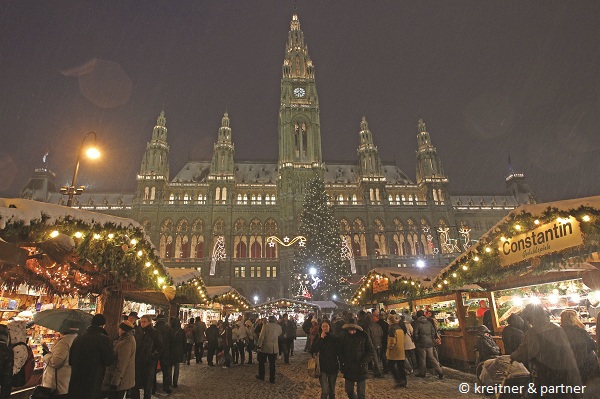 Rathaus 1 Рождественские рынки Вены